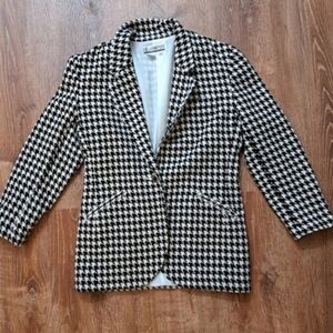 Vintage 1980's Houndstooth Blazer
